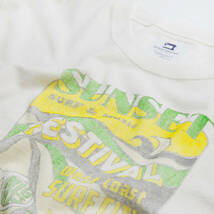 【 Branchworks 】 ブランチワークス 日本製 Made in japan コットン100% プリント Tシャツ Cotton100% TEE SUNSET ホワイト M_画像4