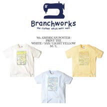 【 Branchworks 】 ブランチワークス 日本製 Made in japan コットン100% プリント Tシャツ Cotton100% TEE SUNSET ホワイト M_画像6