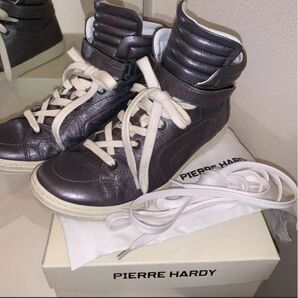 完売激レアメタリックカラー！送料込！レザーハイカットスニーカー☆PIERRE HARDY