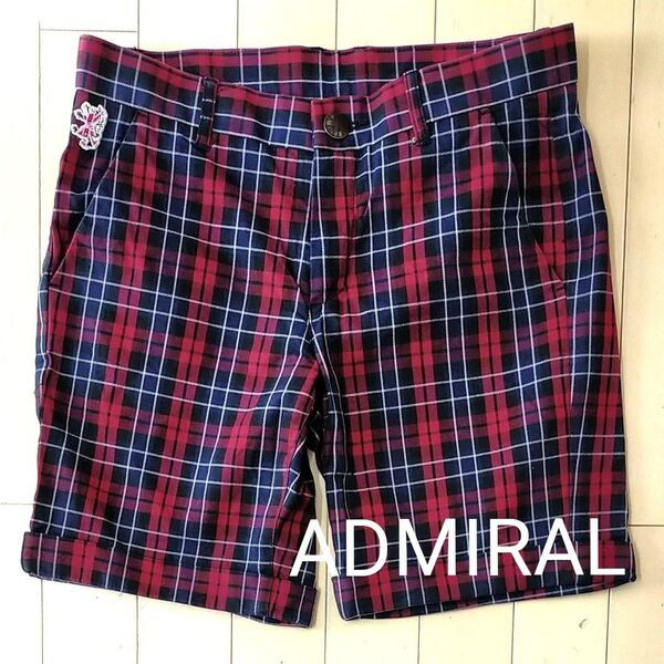 ADMIRAL アドミラル レディース ゴルフショートパンツ ハーフパンツ チェック Mサイズ
