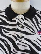 【再値下】ハイドロゲン・ゴルフ★ZEBRA PRINTED POLO★ポロシャツ★未使用★M★正規代理店★送料無料_画像2