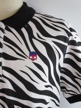 【再値下】ハイドロゲン・ゴルフ★ZEBRA PRINTED POLO★ポロシャツ★未使用★M★正規代理店★送料無料_画像3