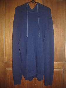 HELMUT LANG ヘルムートラング Vintage Archive Loose Fit Knit Hoodie ニット セーター パーカー M 初期 本人期 イタリア製