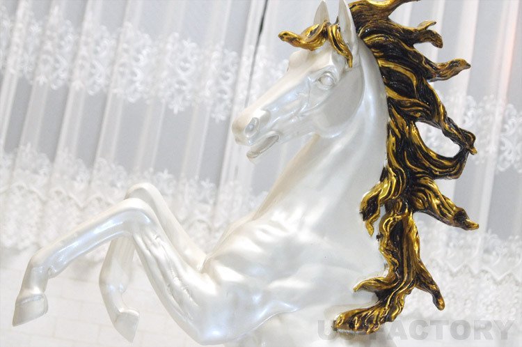 [Ready for immediate delivery!] ★Feng Shui/lucky charm, recommended for interior decoration/total height 1030mm♪ Symbol of leaping, prancing horse/Pearl Hoyt, Artwork, Sculpture, object, object