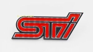 SUBARU/スバル純正【STI】チェリーレッド フロントオーナメント/フロントエンブレム【レヴォーグ】VM4/VMG用 2016.02~