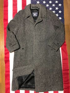 希少！90s England製 Burberry バーバリー IRISH TWEED アイリッシュツィード 50REG