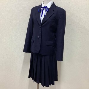 (Y)I730(中古) 山形県 山形東高校 (旧制服) 4点セット /9/W63/ブレザー/ブラウス/スカート/紐リボン/ONUMA/冬服/制服/中学/女子学生/学生服