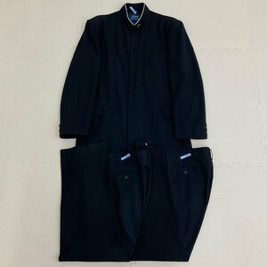 UT167-5 (中古) 福島県 白河高校 Cランク 男子学生服 3点セット /大きめ/指定品/校章付/180A/W79/学ラン/ズボン/FUJIYACHT/夏服/冬服/制服/