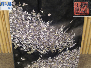 【京かんざし】t-816【蘇州刺繍】特選訪問着 梅文様 総刺繍 金通し 新品仕立て上がり ★即決送料無料！