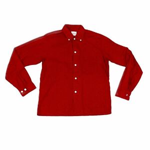 60-е годы винтажный американский Dolson Dolson 3-точечный пуговица рубашка Paisley Red Size M [TA-0587]