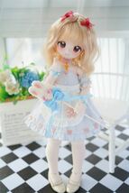 BJDドール用ウィッグ MDD/kumako/DDサイズ通用 全4色 8-9インチ 球体関節人形 doll_画像3