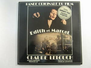 O.S.T. Edith Et Marcel Eddie s. maru cell 2LP!. record - Claude Lelouch - Francis Lai - Charles Aznavour -