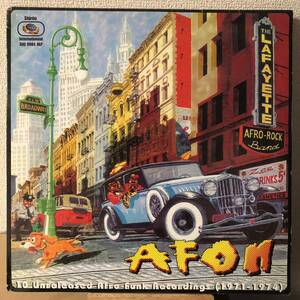 The Lafayette Afro-Rock Band レコード LP ラファイエット・アフロ・ロック・バンド Afon 10 Unreleased Afro Funk Recordings
