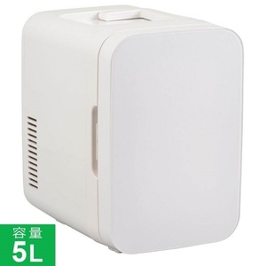 【即納】NEW 電子式 保冷保温ボックス（5L/2.8kg/ホワイト）KAJ-R056R-W オーム電機 OHM 簡易冷蔵庫 保温 保冷