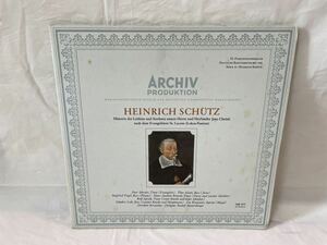 ●B507●LP レコード ハインリヒ・シュッツ Heinrich Schutz / ルカ受難曲 St.Luke Passion LP ARCHIV GERMANY 198371 66年盤 ドイツ盤