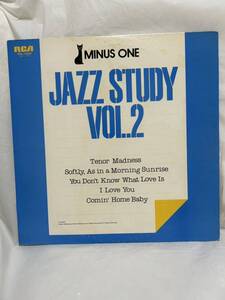 ◎B335◎LP レコード JAZZ STUDY ジャズ・スタディ Vol.2 MINUS ONE マイナス・ワン 市川秀男/中村誠一/水橋孝/関根英雄 RVL-4502