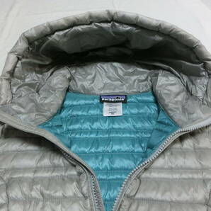 Patagonia パタゴニア ウィメンズ Ultralight Fiona Down Parka フィオナ ダウン パーカー コート ライトグレー Women`s XSの画像5