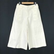 カーラ/cara★ガウチョパンツ/フレア【women’s size 64-91/股下48cm/白/white】Pants/Trousers◆BH90_画像1