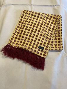  Англия б/у одежда tootal scarf vintage палец на ноге taru шарф шарф бахрома имеется Британия Vintage vintage tootal MV945