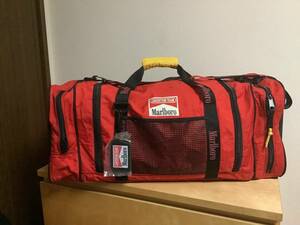  трудно найти Marlboro ADVENTURE TEAM Maar BORO большой сумка "Boston bag" 2way сумка на плечо 74cm красный | черный бесплатная доставка 