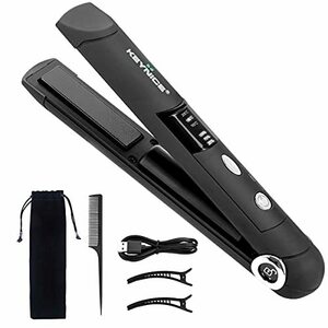 KEYNICE hair iron cordless strut Karl 2way Mini USB rechargeable 165/185/205*C three -step temperature degree setting possibility automatic OFF