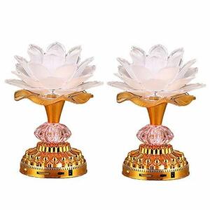 RAYWILL lotus flower . flower lotus. flower Buddhist altar fittings Lotus lotus artificial flower LED 7 color change 2 piece set 2WAY supply of electricity correspondence is . is . family Buddhist altar Buddhist altar fittings . front memorial service law necessary 