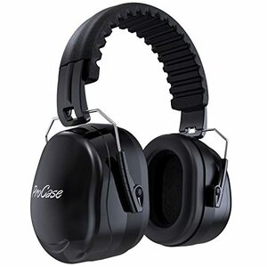 ProCase 大人用 防音イヤーマフ、調整可能なヘッドバンド付き 耳カバー 遮音 耳あて 聴覚保護ヘッドフォン、ノイズ減少率：NRR 26dB