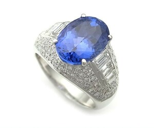 [Midoriyakuya] Специально отобранный Heiju eri Tanza Nightling 6.44ct Pt900 [использовал]