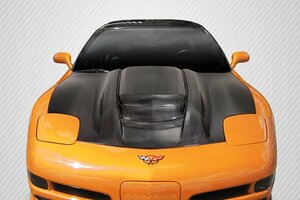 1997-2004 シボレー コルベット C5用 カーボンクリエーションズ ZR1 V2スタイル ダクトボンネット / カウルフード