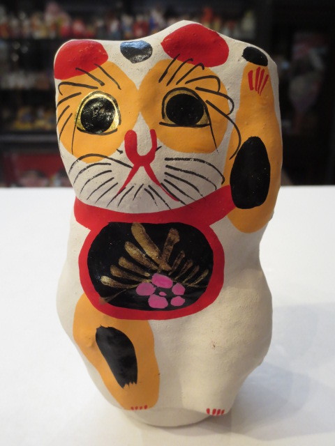 メーカー在庫限り品山崎張り子 招き猫(親子) コレクション | sos.cafe