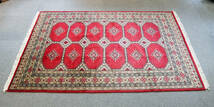 ジャルダルデザイン パキスタン 手織り絨毯 200×128cm ペルシャ絨毯_画像3