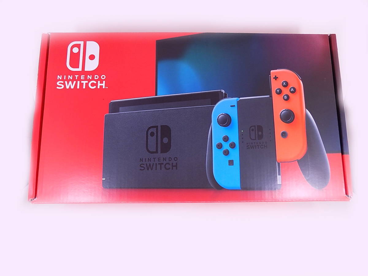 中古美品!送料込】新型 Nintendo Switch ネオンレッド/ブルー ...