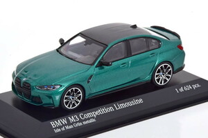 ミニチャンプス 1/43 BMW M3 コンペティション 2020 624台限定 Minichamps BMW M3 Competition darkgreen-metallic 410020200