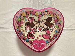 ディズニー ハート型 缶 ミッキー ミニー バレンタイン 2010 ★ 東京ディズニー Sweet Love お土産 お菓子の缶 空き缶 ミキミニ 鼻チュー