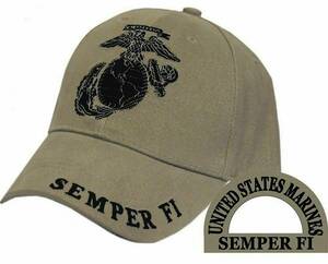 ★送料無料★U.S Military Marine Semper Fi Cap アメリカ海兵隊 ミリタリー キャップ 帽子 ベースボールキャップ