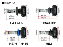 本物!車検対応 トラック・ダンプ　24V12V対応 LEDヘッドライト H4 Hi/Lo 8000LM ホワイト 2個セット 6500K 【1年保証】_画像3