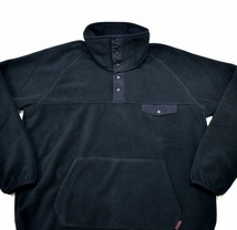 GRAMICCI（グラミチ）× EKAL（エカル）Fleece Snap Pullover 別注 フリーススナッププルオーバー ジャケット ブルゾン JACKET BLACK M_画像4