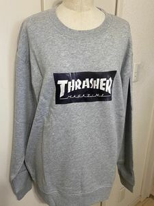 8250円・Ｌサイズ【THRASHER★スラッシャー】スウェット・トレーナー・グレー