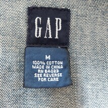 ギャップ GAP デニムベスト サイズM 素材COTTON100％ カラー インディゴ 古着_画像5