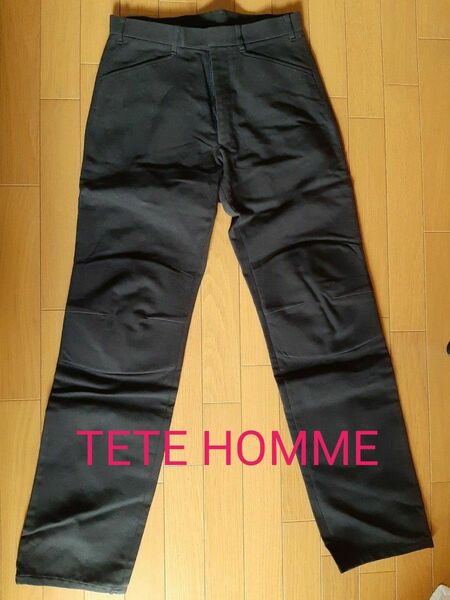 テットオム　未使用　日本製　TETE HOMME ロングパンツ　秋冬物