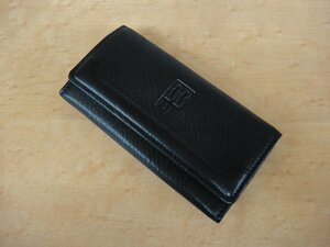 C382T[ genuine article guarantee ] unused goods Dux 5 ream key case leather black cow leather DAKS click post 