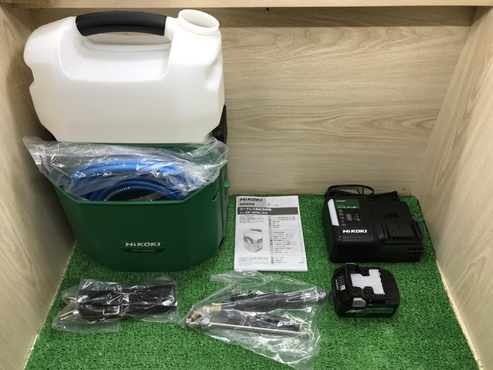 日立工機 HIKOKI コードレス高圧洗浄機 AW18DBL バッテリー3個付 www