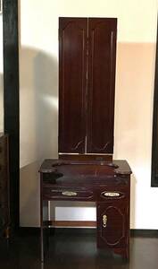  antique style antique three surface mirror Showa Retro Taisho retro peace furniture dresser dresser .. furniture 
