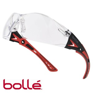 bolle safety glass RUSH PLUS clear lens black & red men's I wear UV resistance UV cut 