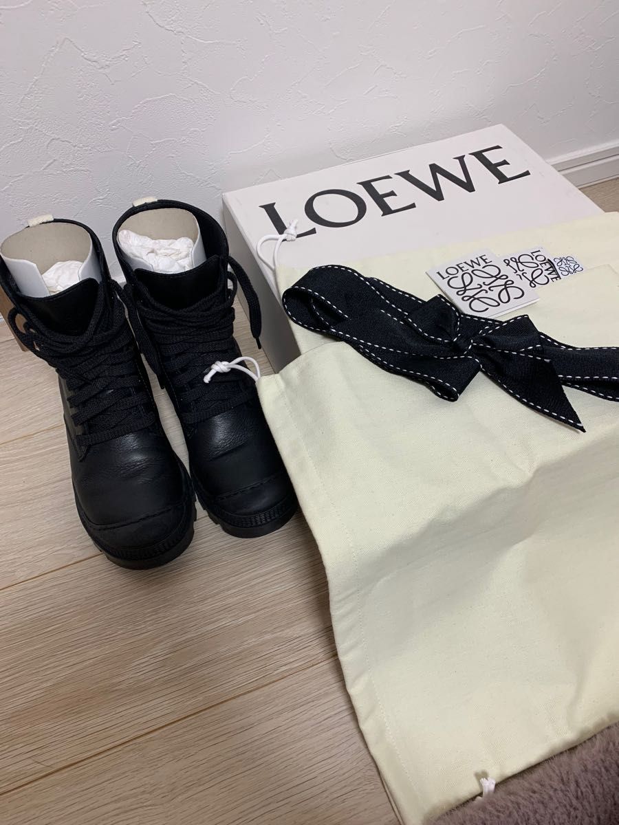 定価15万円 新品未使用 サイズ38 LOEWEアナグラムヒールブーツ|PayPay