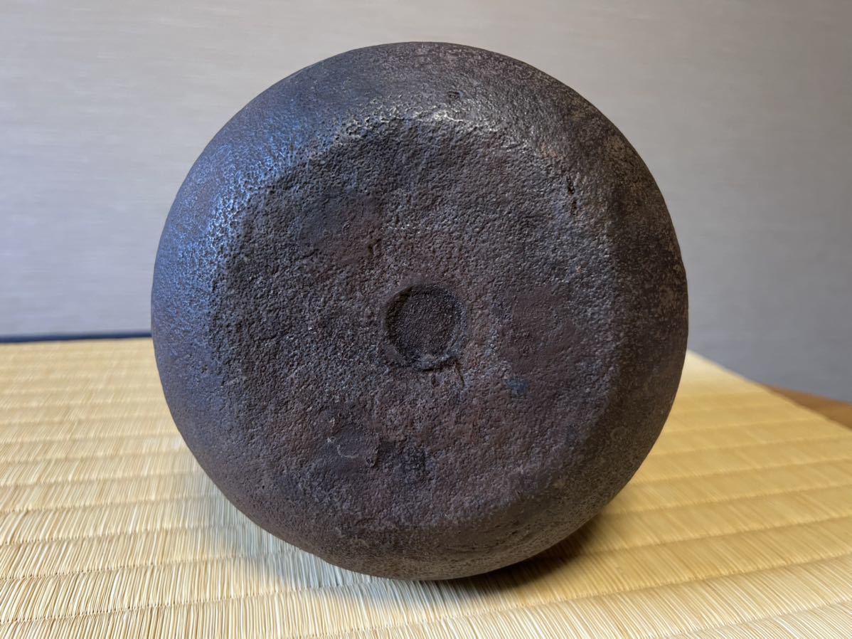 春の新作 茶道具 政所釜 ♦︎釜師/大国藤兵衛♦︎ 共箱 (230306E1