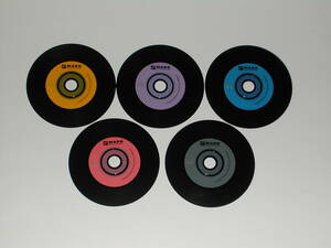  record. like CD-R retro style 5 sheets set 