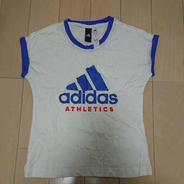 未使用 adidas アディダス Tシャツ 140サイズ ホワイト