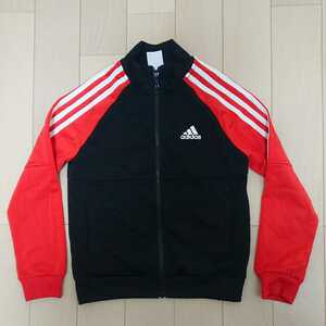  unused adidas Adidas long sleeve full Zip jersey 130 size black 