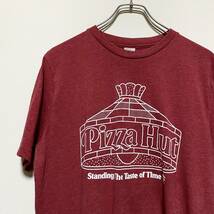 アメリカ古着　公式　ピザハット　半袖Tシャツ　企業物　レッド　Mサイズ　ユニセックス　【J13】_画像3